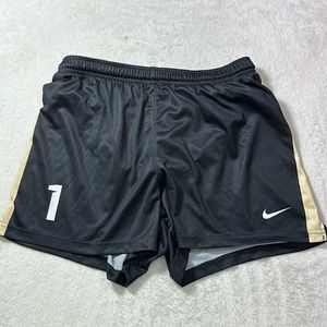 Nike Vanderbilt University Women’s Running Shorts Size Medium #1 Black and Gold